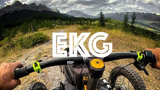 Christian Bagg rides EKG in Canmore