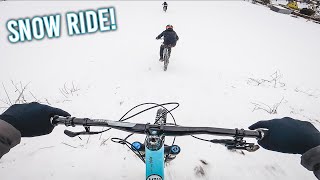 ENDURO MTB Snow Ride!