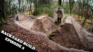 BACKYARD DIRT JUMP BUILD - EPISODE 2!