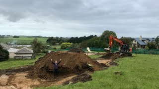 BUILDING MASSIVE DIRT JUMPS WITH A DIGGER!!! -...