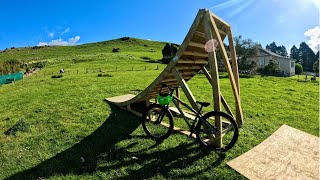 BUILDING A MASSIVE WOODEN KICKER TIMELAPSE -...