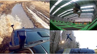FOUR WHEEL DRIVING, TRAMPOLINING AND AIRBAG...