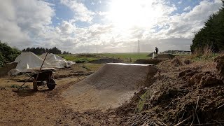 BUILDING AN ENTIRE DIRT JUMP LINE TIMELAPSE -...