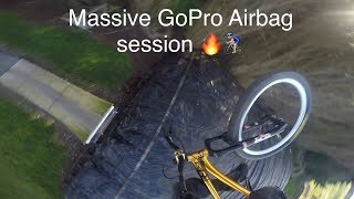 Huge Gopro Airbag session! Double flips, cash...