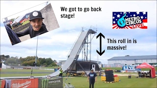 We got taken backstage at a Nitro Circus Live...
