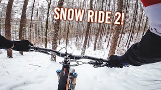 Enduro MTB Snow Ride 2! (& Indoor MTB Session)