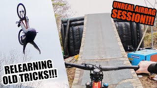 EPIC AIRBAG SESSION!!! RELEARNING OLD TRICKS!!!