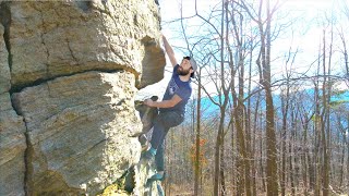 Mountain Biker Tries Rock Climbing