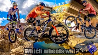 3 Bikes in 3 Sections - Fatbike Vs. MotoTrials...