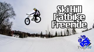 Fatbike Freeride at a Ski Hill! Riding Alpine...