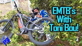 Riding eMTB's with Toni Bou! In Spain for the...