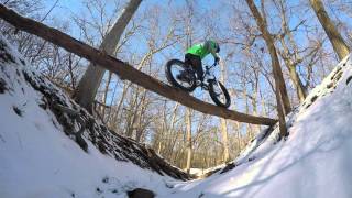Fatbiking in the Snow with a Grip Studded...