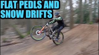 FLAT PEDAL RIDING AND SNOW DRIFTS LSD!
