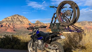 DRZ400 bicycle rack: test mission - Hangover Trail