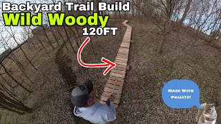 DIY Backyard Mountain Bike Trail Build made...