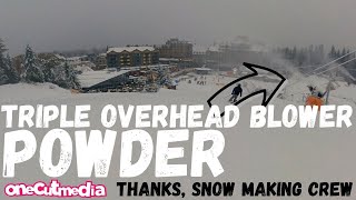 Snowmaking Triple Overhead Blower Powder Day...