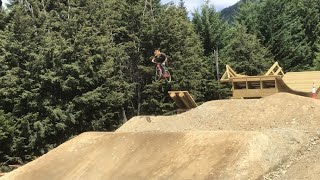 RIDING A HUGE MTB SLOPESTYLE COURSE!!!!! -...