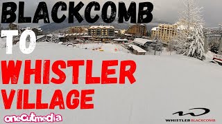 Skiing Blackcomb to Whistler Village    ...