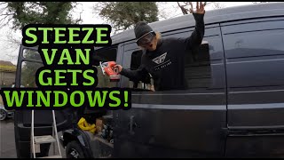 CUTTING HOLES IN THE STEEZE VAN EP 2!