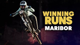 Winning Runs from Round #1 | UCI Downhill...