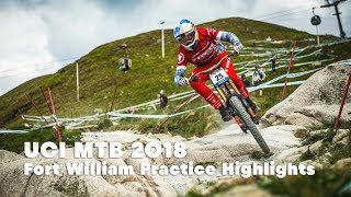 Downhill practice highlights at Fort William....