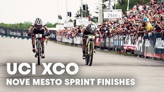 The sprint finishes light up the Nové Město...