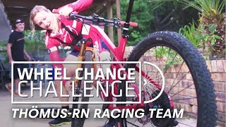 WHEEL CHANGE CHALLENGE: How fast can bikers...