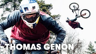 Thomas Genon's backyard MTB slopestyle shredding.
