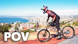 Urban DH over roofs and houses with Brook...
