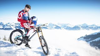 Downhill MTB on steepest World Cup Ski Course.
