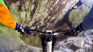 Downhill MTB Through an Abandoned Mine -...