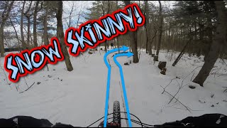 Snow Skinny Challenge! Cliffs Edge! Winter...