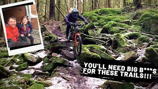 You need big b***s for this gnarly MTB trail!...