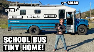 Off Grid Tiny House On Wheels! (School Bus...