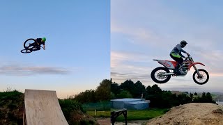 EPIC MTB AND MOTO SESSION ON THE NEW JUMPS -...