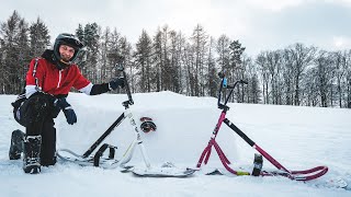 Snow Scoot Riding!