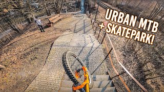 Urban Downhill Street MTB + Skatepark at Home!