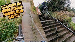 FINDING GAPS IN MY HOMETOWN!!! ON MY E-MTB!!!