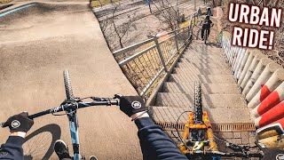 URBAN MTB STREET RIDE + Pumptrack Session!...