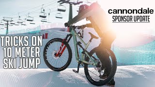 RIDING A 10 METER SKI JUMP ON MY NEW ENDURO...