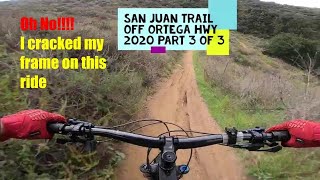 Cracked Frame | Crash | MTB San Juan Trail off...