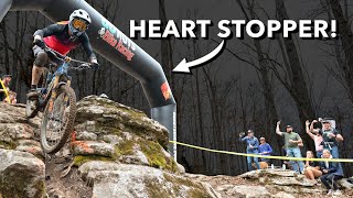 The wildest race moment of my life.