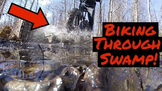 Fatbiking Through Water (Trail Cleanup And 1st...