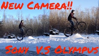 NEW CAMERA! (Sony HDR-CX405BKIT VS Olympus SZ-16)!