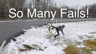 So Many Fails! (Biking And Sledding Montage #1)