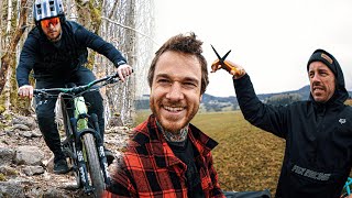 VOKUHILA schneiden, felsiger MTB Hometrail im...