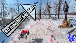 Short RC Straight-ish Rhythm Track in the Snow...