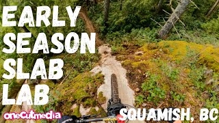 Early Season Slab Mountain Riding in Squamish,...