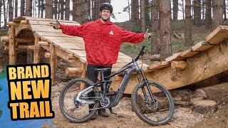 SHREDDING A BRAND NEW FREERIDE TRAIL IN THE...