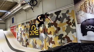 Teaching my friend how to backflip on a bike